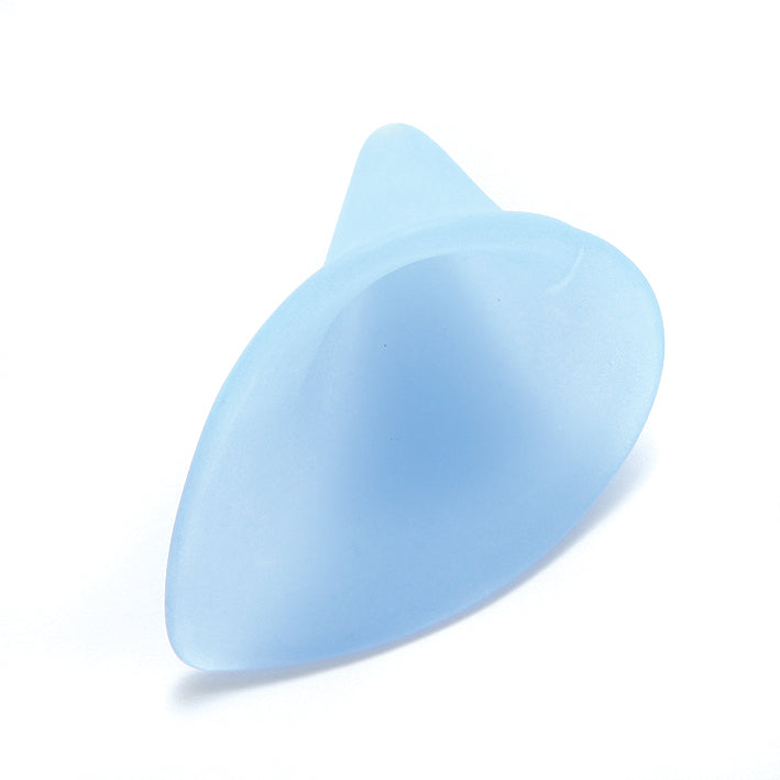 37PL374: Plastic Flower Cone LT Blue 37x47mm-5PC