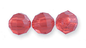 6PF244: PL Round Faceted Trans Ruby 6mm-500PC