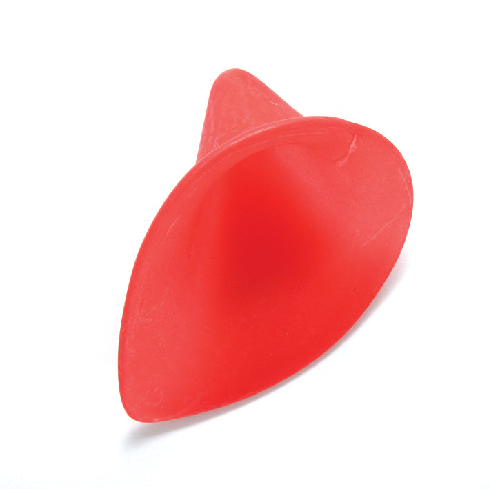 37PL345: Plastic Flower Cone Red 37x47mm-5PC