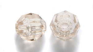 8PF252: PL Round Faceted Trans Champagne 8mm 400PPK