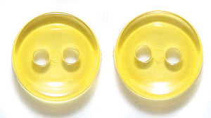 10BU226: Plastic Craft Buttons TR DK YLLW 10MM 200PC