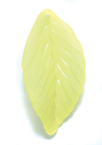 36PL322: Plastic Leaf Yellow 18x36mm-20PC