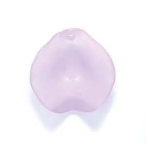 64PL397: Plastic Flower Petal Purple 14mm-25PC