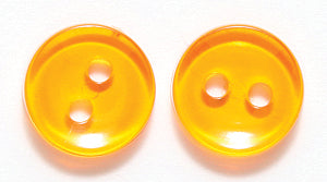 10BU232: Plastic Craft Buttons Orange 10mm 200PC