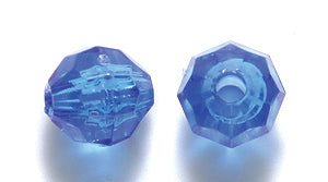 8PF276: PL Round Faceted Trans Dark Sapphire 8mm