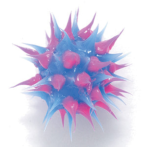 10MS174-92: Rubber Round Blue w/Pink 10mm - 5PPK