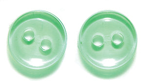 10BU284: Plastic Craft Button Green 10mm 200PC