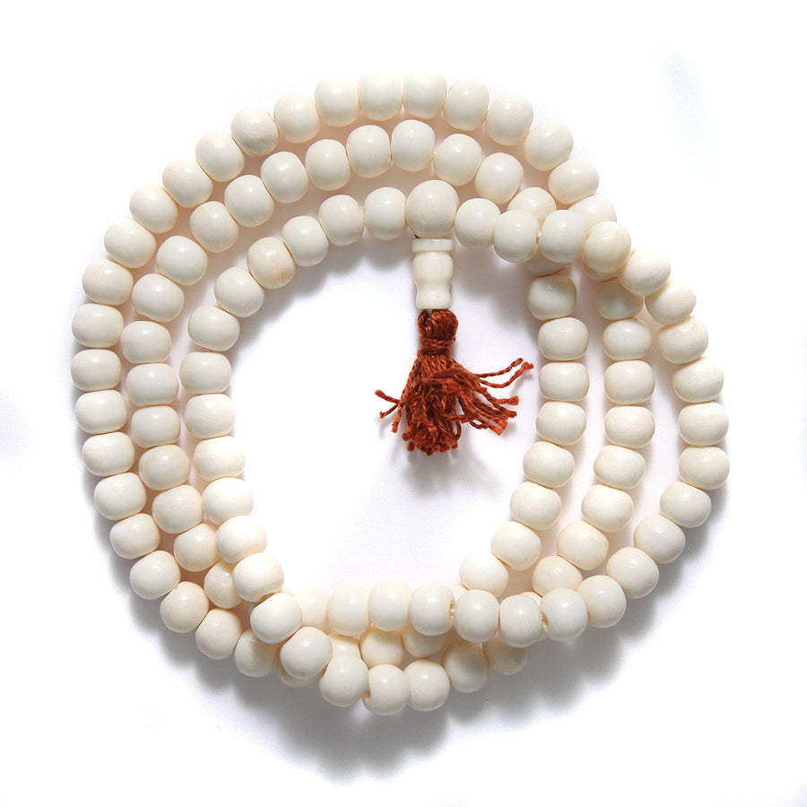 10BN114-MA: 10BN114-MA Bone Mala WHT RND 10mm