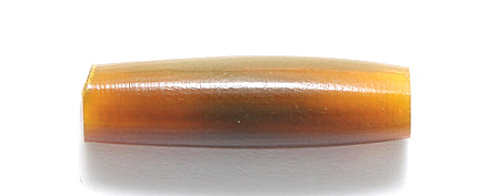 24IP255-E: 24IP255-E Horn Hair Pipe Amber 1IN50PC