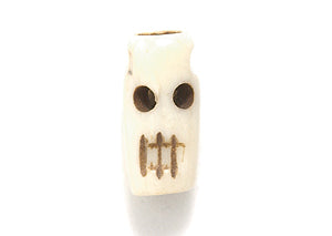 68BS153: 68BS153 Bone Skull Bead 10mm Avg 25PC