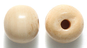 12BN153: Bone Smooth Round Antique 12mm Average 25 Pieces