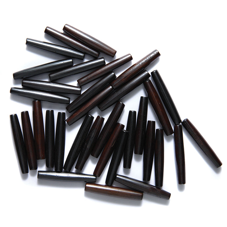 36IP158-2: 36IP158-2 Hair Pipe DK BRWN/black 1.5IN20PC