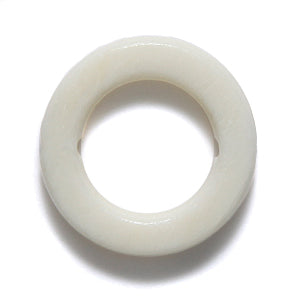 BN201-W: BN201-W Bone Ring WHT 20mm 10PC