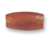 12IP255: India Horn Hare Pipe Dark Amber .5 In 50 Pieces