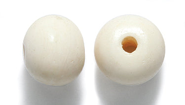 12BN114: Bone Smooth Round 12mm Average 25 Pieces