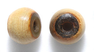 10HR155: 10HR155 Horn Round 2 Tone Brown 10mm 50PC