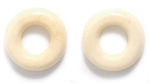 BN200-B: Bone Ring Tea Dyed 10mm 50 Pieces