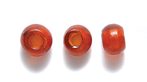 5HR252: Horn Round Amber 5-6mm 200 Pieces