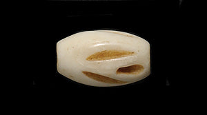 BN275-25: Bone Carved Oval Antique 12mm Average 40 Pieces