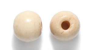 8BN153: Bone Smooth Round Tan/brown 8mm Average 100 Pieces