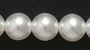 8GP612R: CZ Glass Pearl White 8mm 40PC