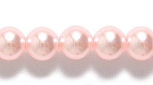 6GP691R: CZ Glass Pearl LT Pink 6mm-50PC