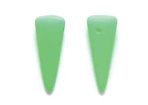 5DP684-NMR: CZ Spike Drop Green Neon Matte 5x13mm-20PC