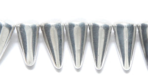 4DP815-FR: CZ Spike Drop Crystal Silver Coated 5x10mm-30PC