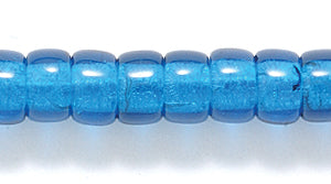 6RC268R: CZ Crow Roller Trans Capri Blue 6mm-100PC