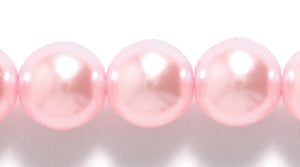 8GP691R: CZ Round Cultura Pearl LT Pink 8mm-40PC