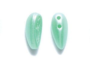 42CM681-PR: CZ Chilli 2HOLE Seafoam PSTL Prl 4x11mm-40PC