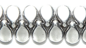 57DP815-FR: CZ Pips Met Full Coat Silver 5X7mm-60PC