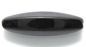 35PA109-LR: CZ 6 Sided Oval Picasso Black 8x26mm-50PC