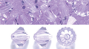 86CC295-V: Preciosa Crystal Dia Violet 6x6mm-72PC