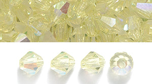 82CC522: Preciosa Crystal Dia Jonquil AB 4mm-144PC