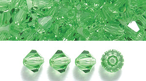 82CC282: Preciosa Crystal Dia Peridot 4mm-144PC