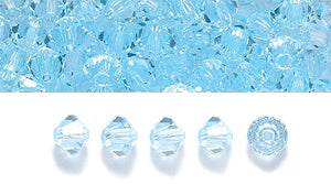 80CC262: Preciosa Crystal Dia Aqua Bohemica 3mm-144PC