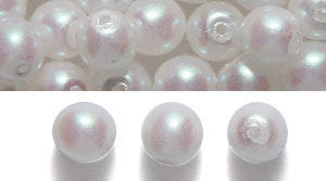 5CC612-I: Preciosa Nacre Pearlescent White 5mm-25PC