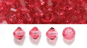 82CC292-P: Preciosa Crystal Dia Indian Pink 4mm-144PC