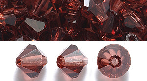 86CC255: Preciosa Crystal Dia Lt Burgundy 6mm-72PC