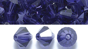 86CC297-D: Preciosa Crystal Dia Deep Tanzanite 6x6mm-72PC