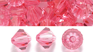 86CC292-R: Preciosa Crystal Dia Rose 6mm-72PC