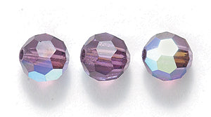 6CC598: Preciosa Crystal Round Amethyst AB 6mm-72PC