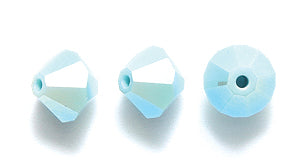 86CC585-1F: Preciosa Crystal Dia Turquoise Ab2x 6x6mm-72PC