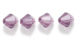 84CC298: Preciosa Crystal Dia Amethyst 5x5mm-144PC