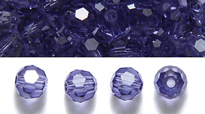 4CC297: Preciosa Crystal Round Tanzanite 4mm-72PC