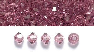 80CC298: Preciosa Crystal Dia Amethyst 3mm-144PC