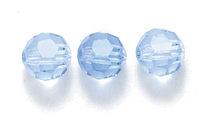 6CC272: Preciosa Crystal Round Light Sapphire 6mm-72PC