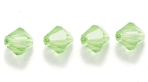 84CC282: Preciosa Crystal Dia Peridot 5x5mm-144PC