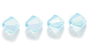 84CC562: Preciosa Crystal Dia Aqua Bohemica AB 5x5mm-144PC